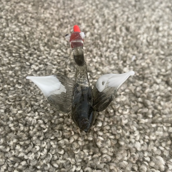 Vintage Blown Glass Mini Swan Bird - Picture 6 of 11